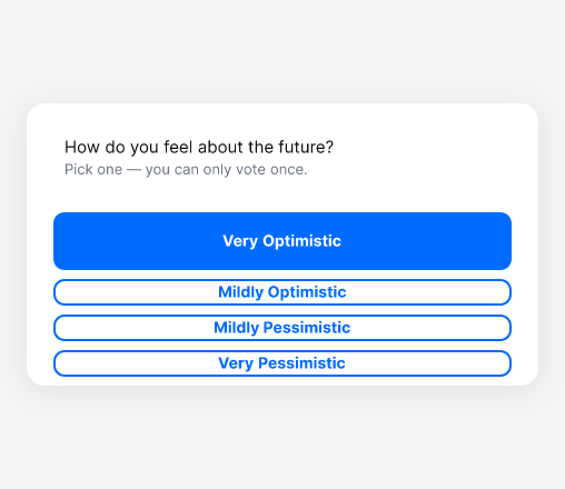 How do you feel about the future?